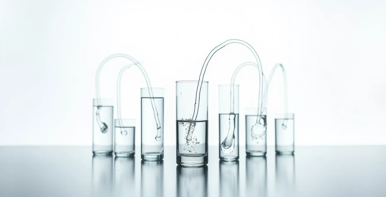 Diagrama visual de flujo de efectivo entre empresa matriz y filiales