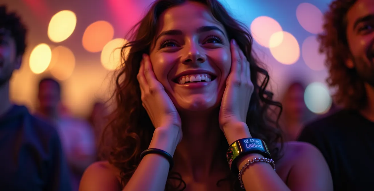 Momento pico emocional en evento de marca experiencial